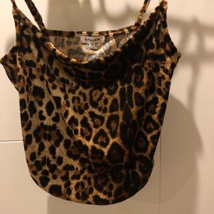STELEN Velvet Cheetah Print Camisole
